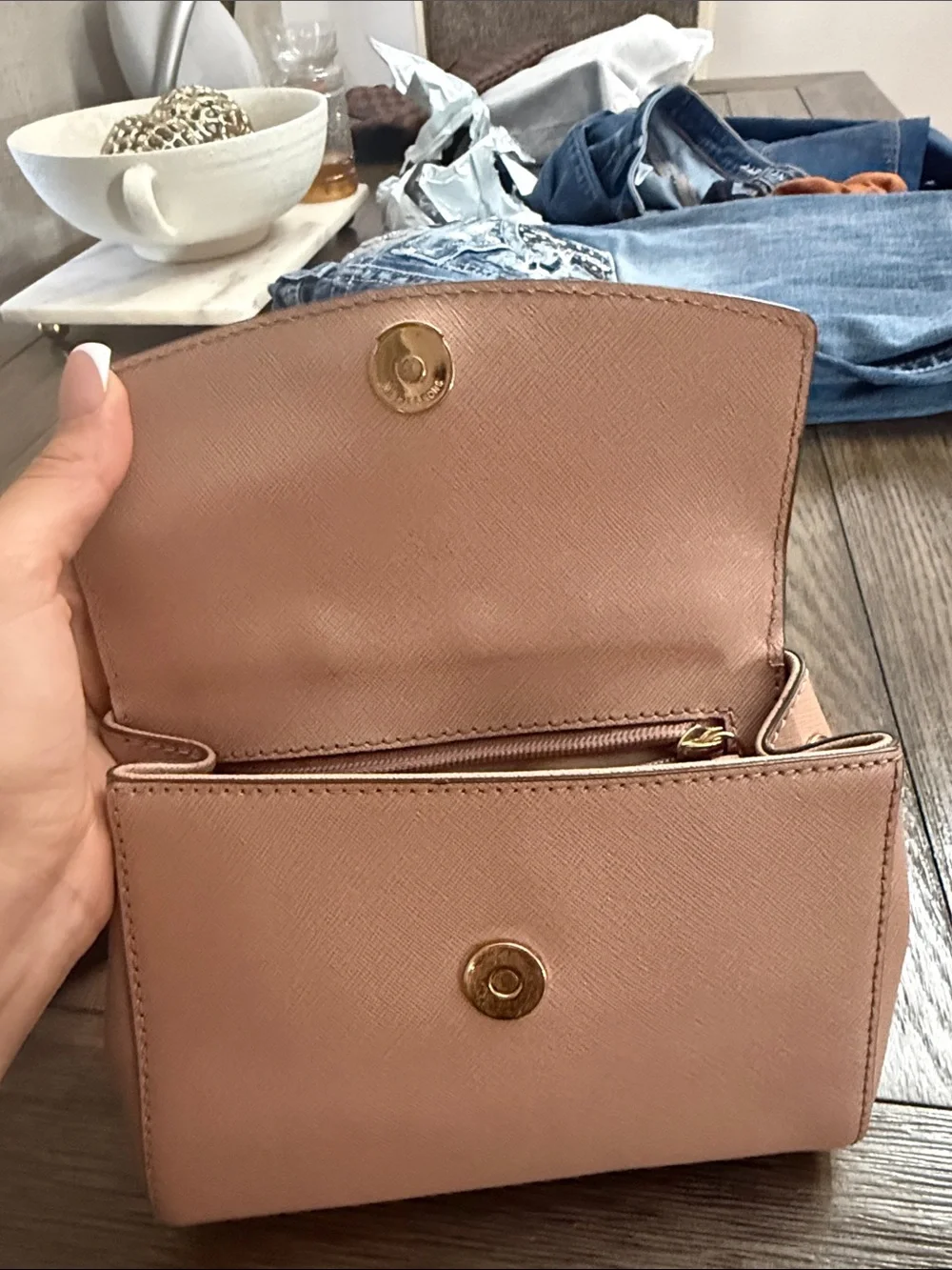 Michael Kors Dusty Pink Mini Top-Handle Satchel